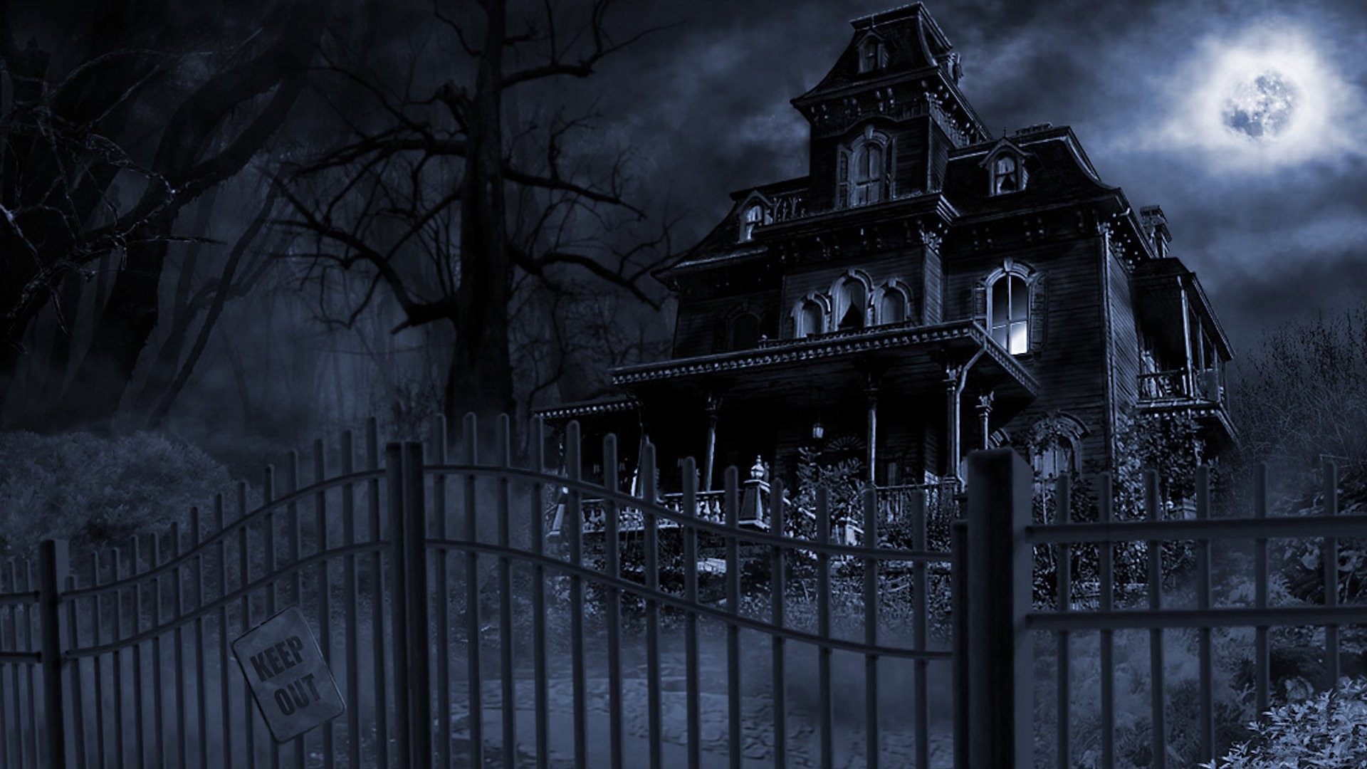 Gallery For > Spooky House Wallpapers