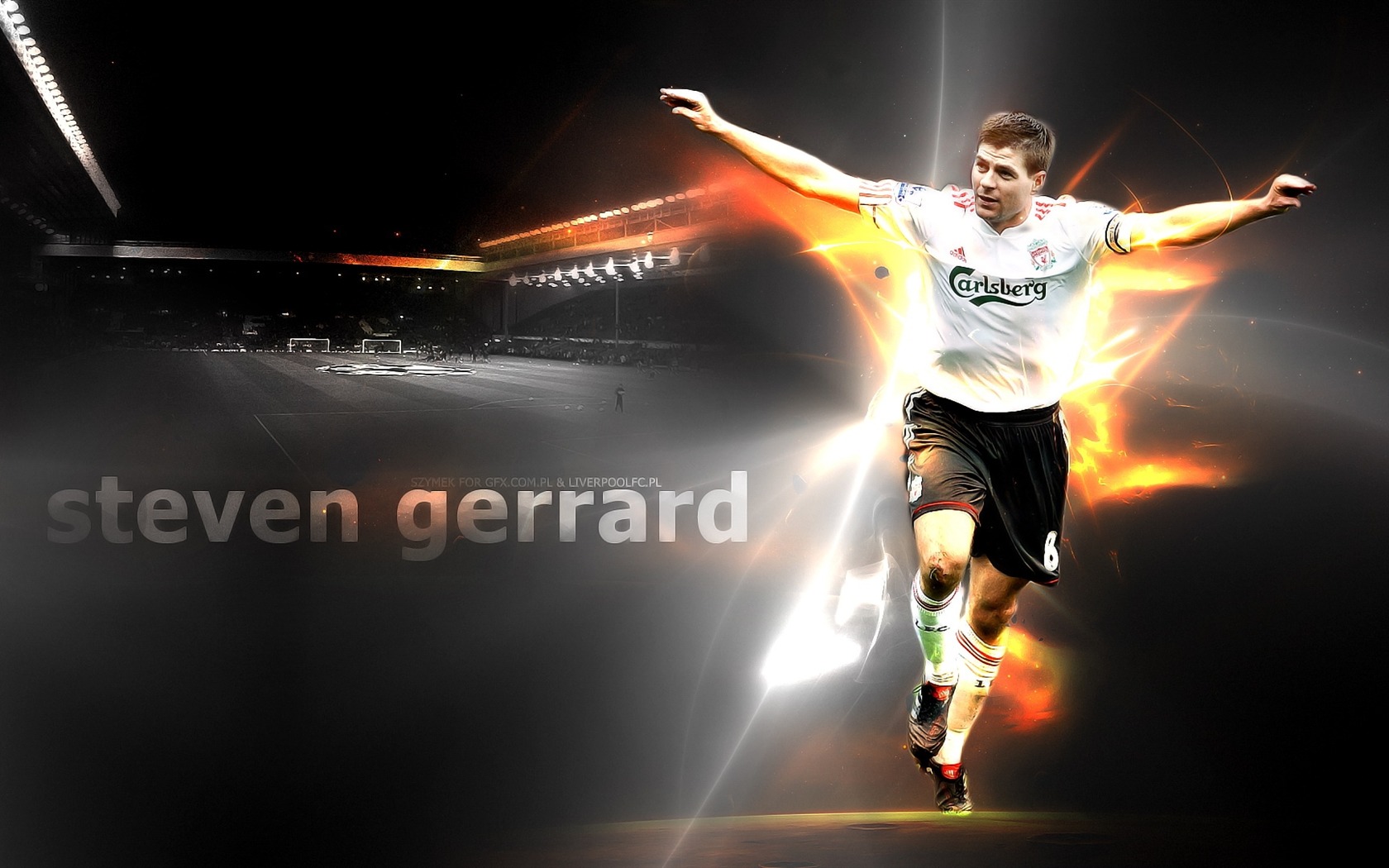 Steven Gerrard-Football sport desktop wallpaper series - 1680x1050 ...