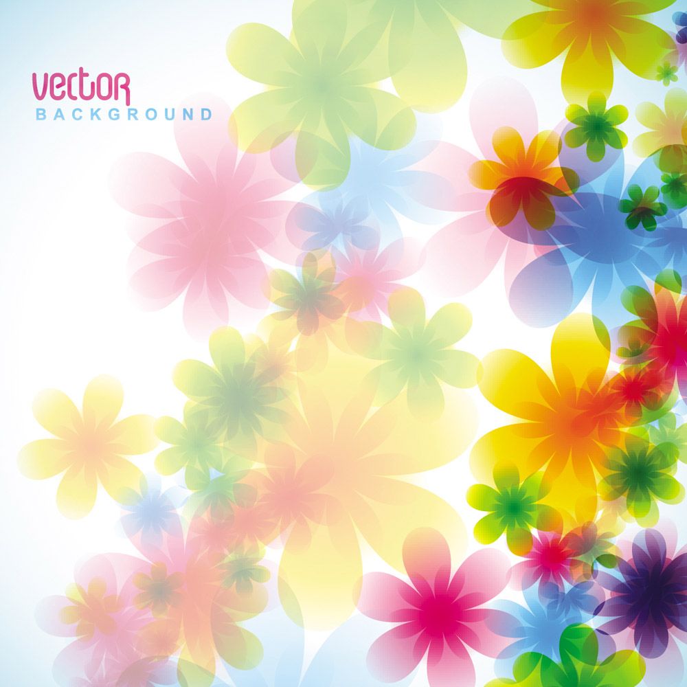 Dream spring flowers background 05 vector Free Vector / 4Vector