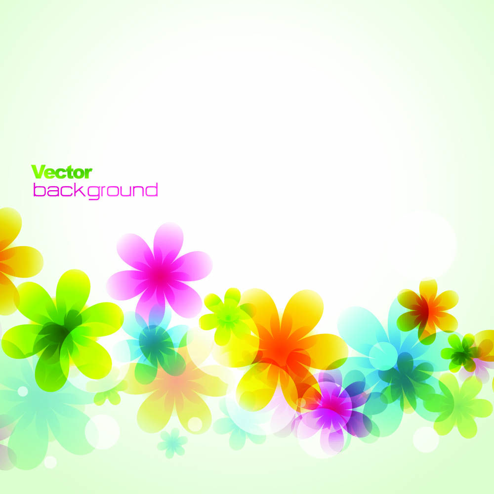 Dream spring flowers background 02 vector Free Vector / 4Vector