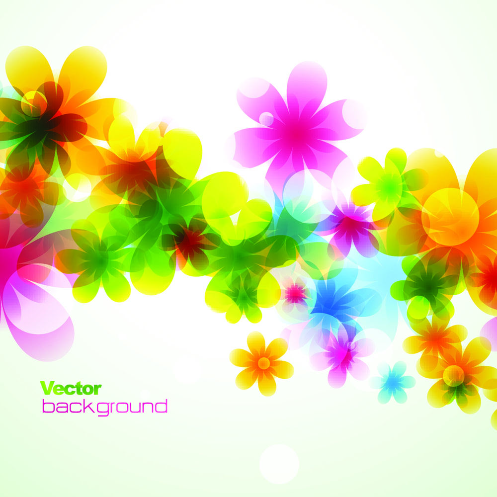 Spring flowers background dream 01 vector Free Vector / 4Vector