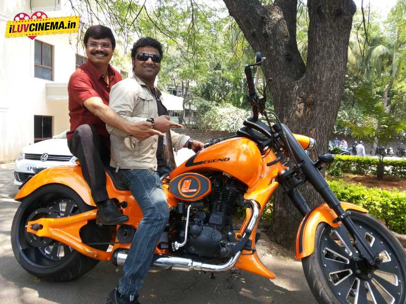 Boyapati Srinu & DSP On Legend Bike Stills ,pics,images,gallery