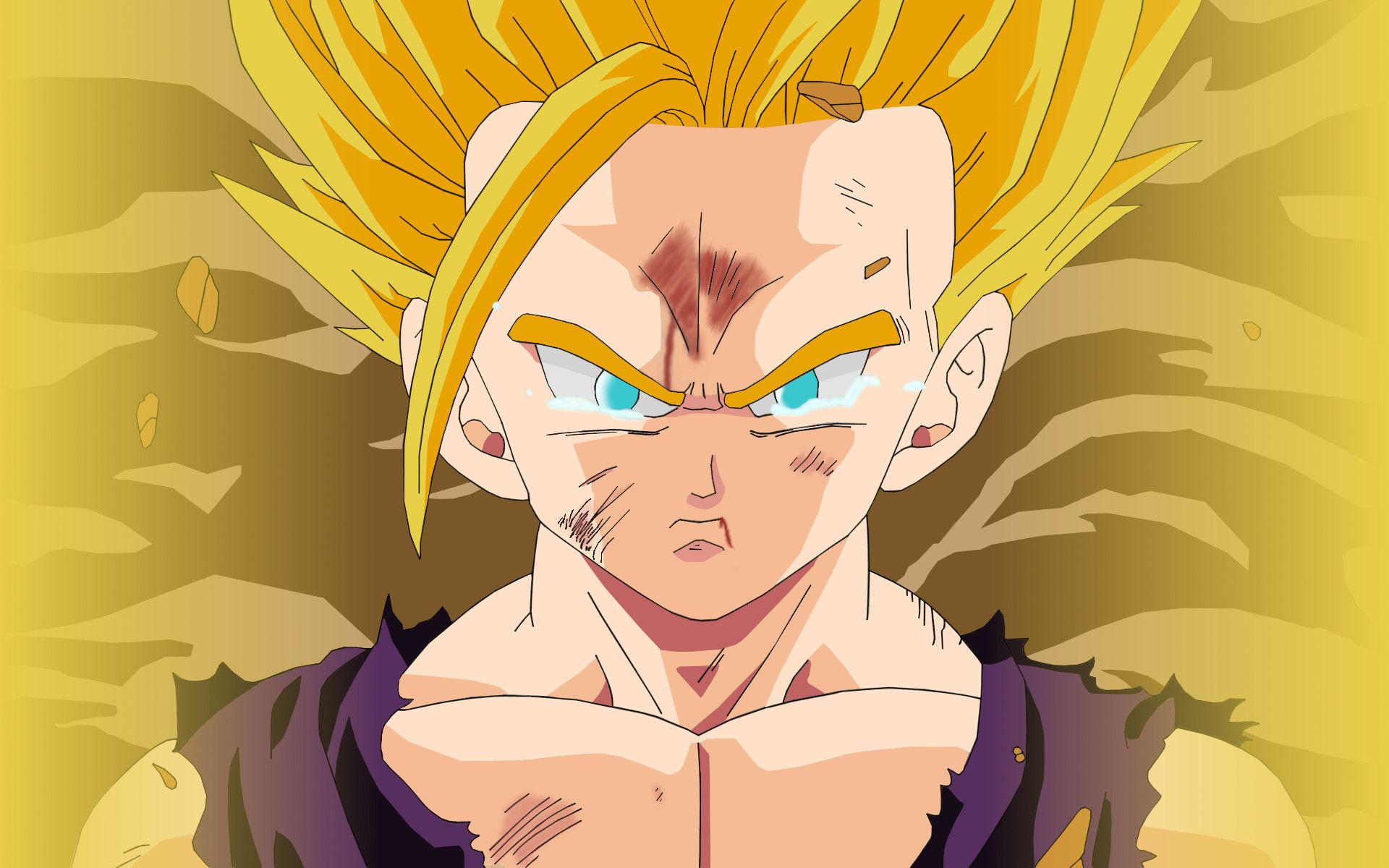 Can anyone make this a high res wallpaper? : dbz