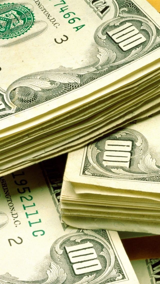 Download Wallpaper 640x1136 Money, Bills, Dollar, Stack iPhone 5S