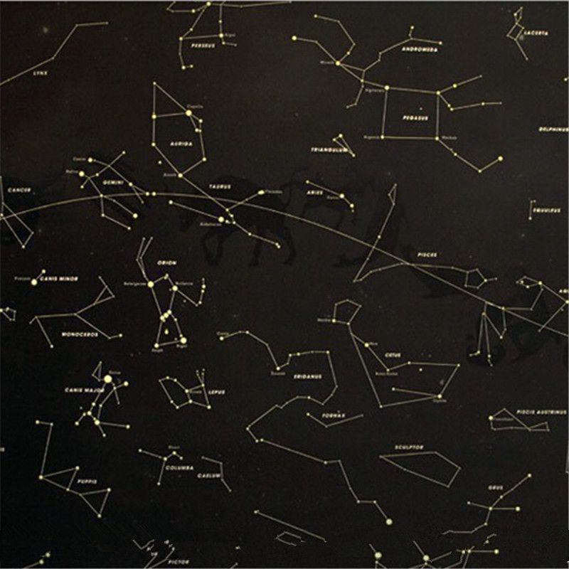 Glow in the Dark Star Constellation Map Many Constellations Stars Luckies 