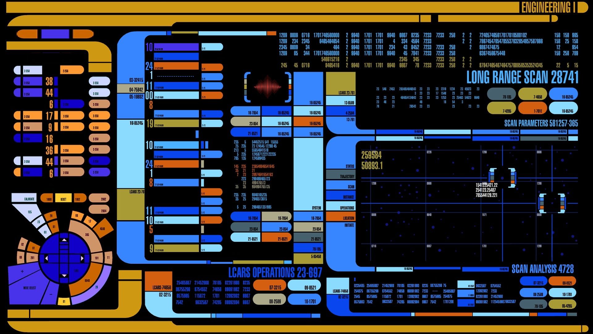 Star Trek Engineering Console HD Wallpaper 1920x1080 ID49348