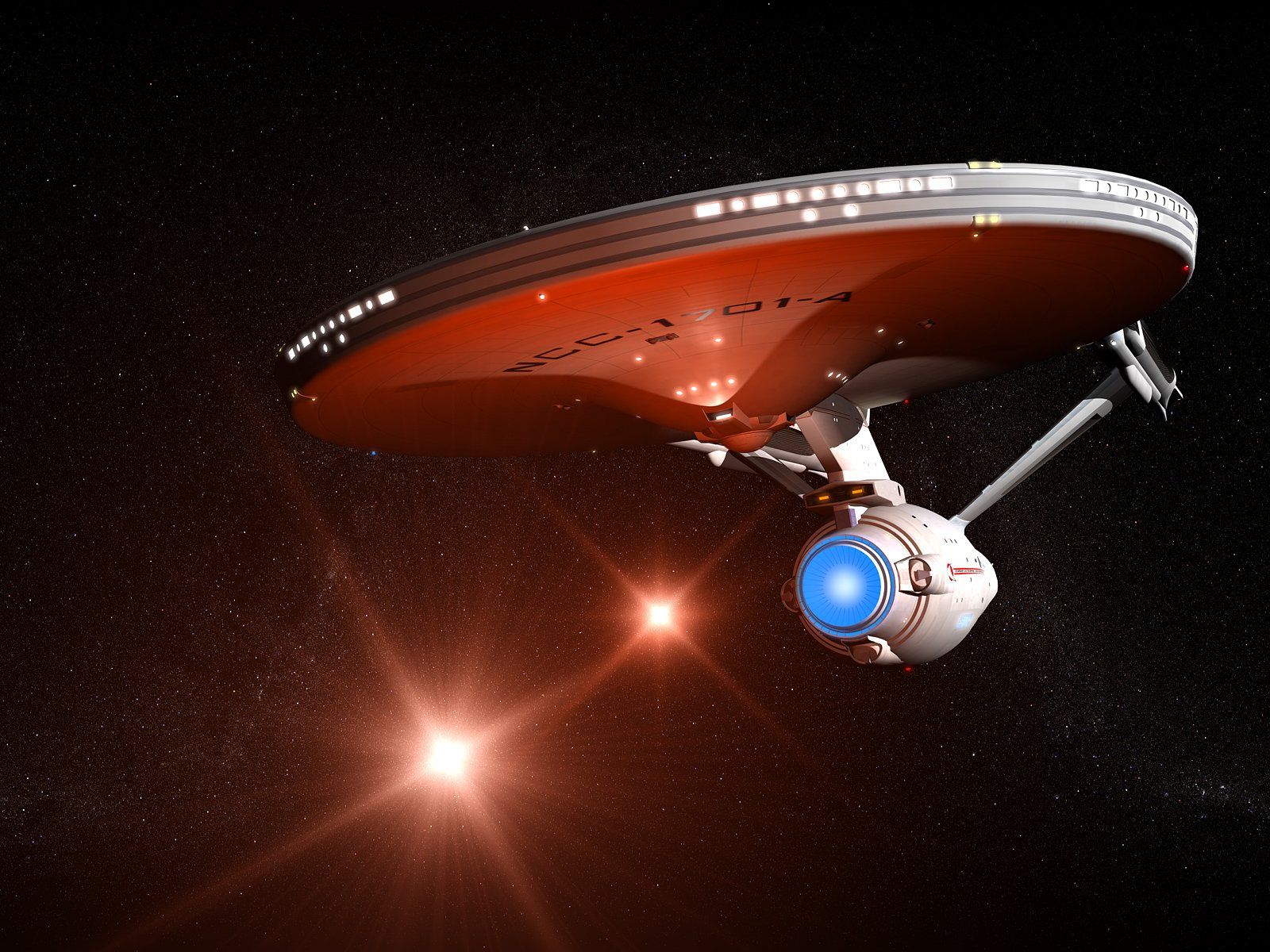 Starship USS Enterprise 1701A free Star Trek desktop wallpaper