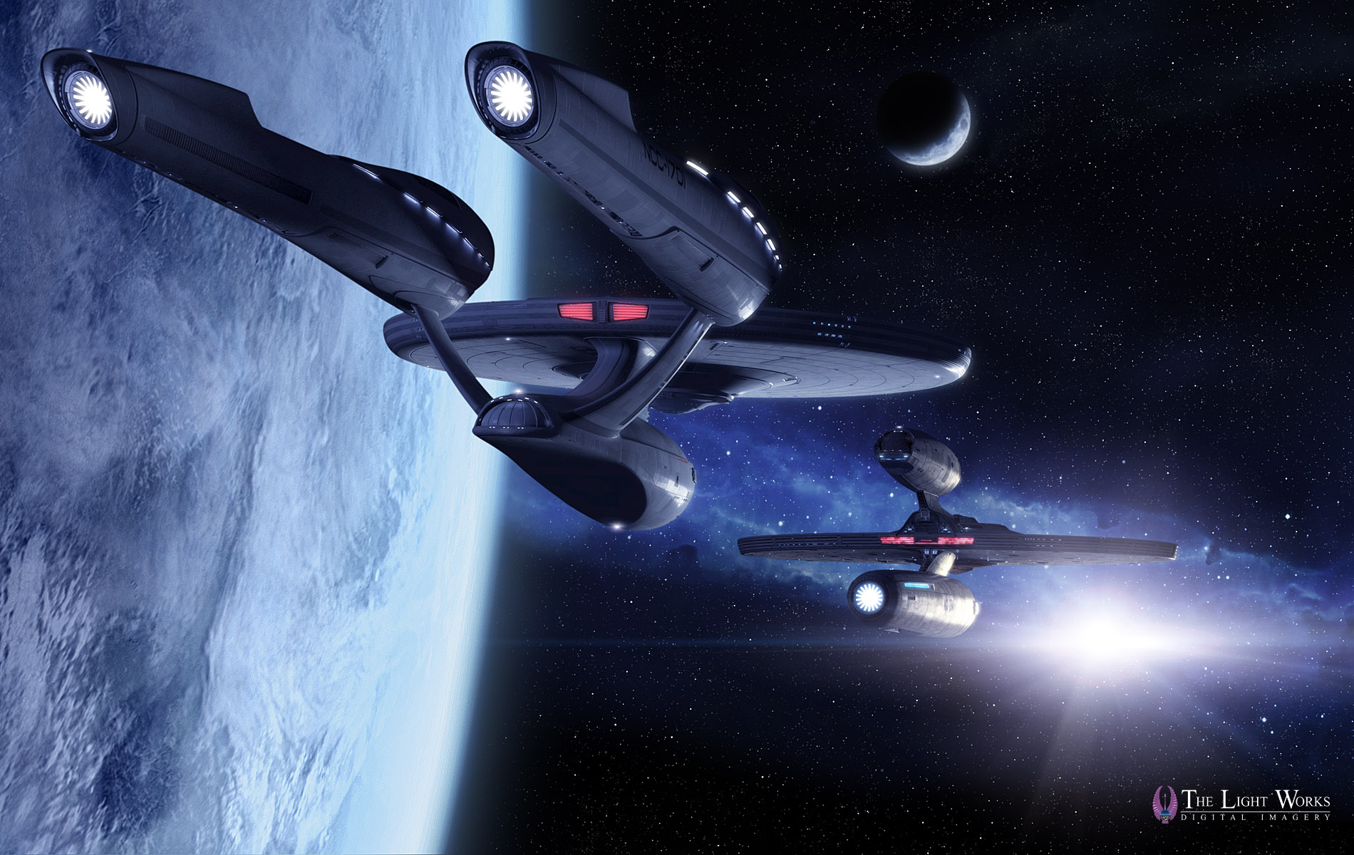 Wallpapers Space Shuttle Richter S Star Trek Movie Uss Enterprise