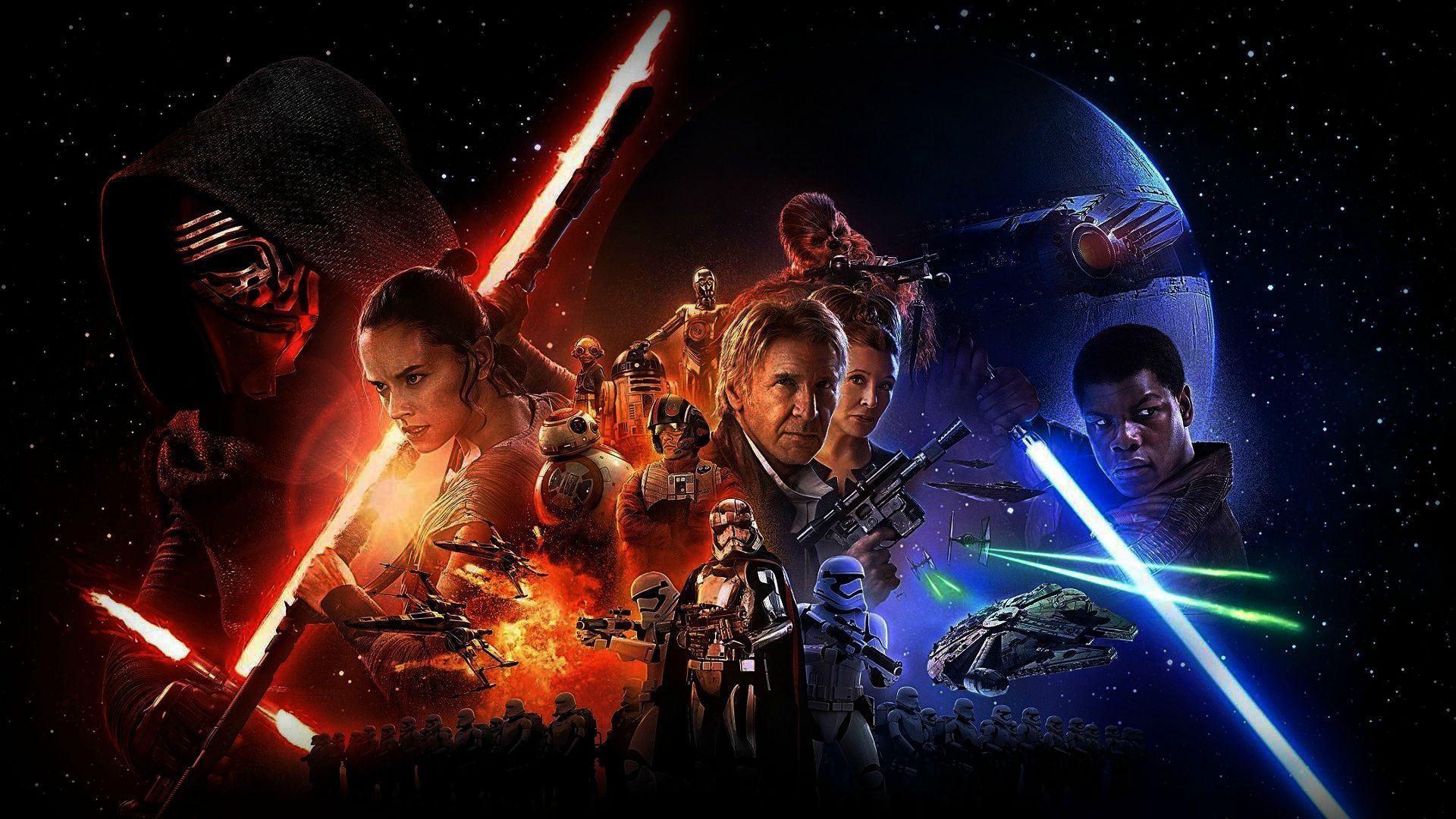 Star Wars - The Force Awakens Poster 1920 x 1080 wallpapers