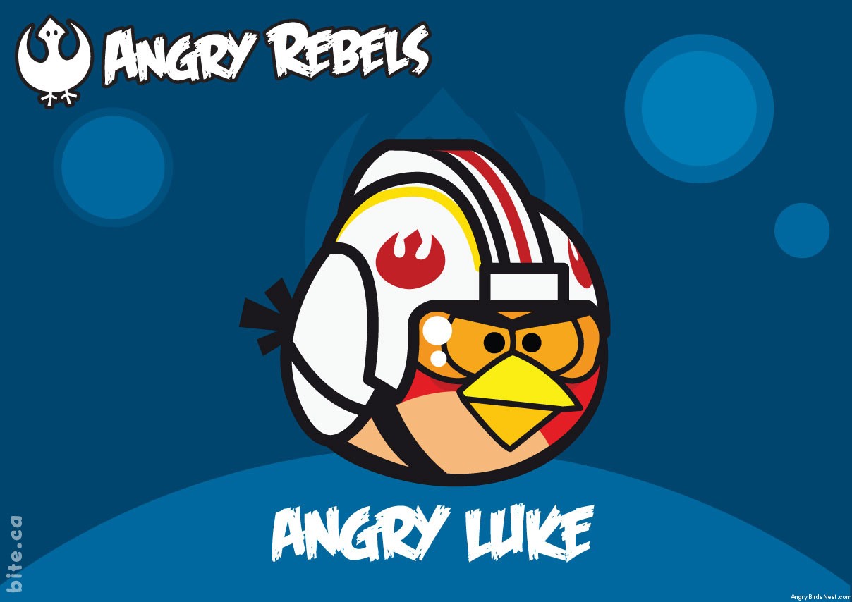 Angry Birds Star Wars Character Angry Luke Cartoon HD Wallpaper ...