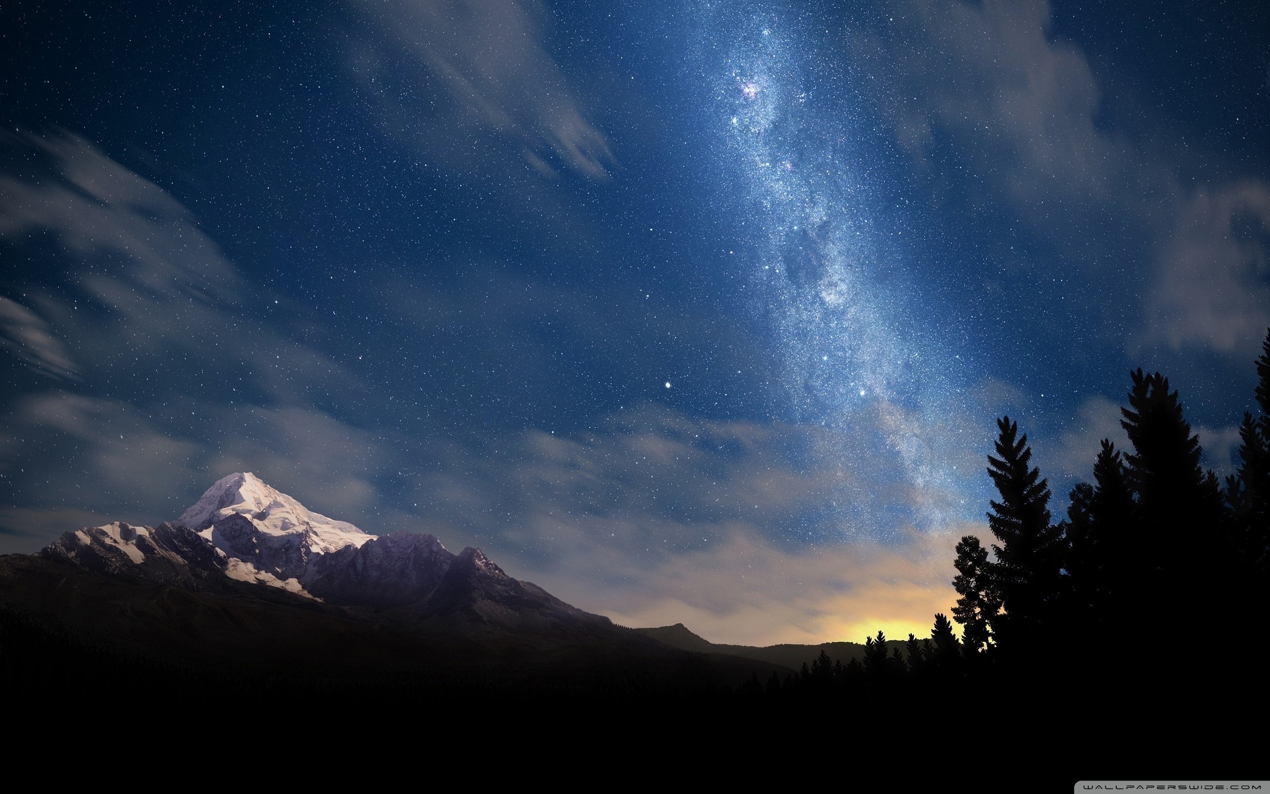 Starry Night Sky HD desktop wallpaper : High Definition ...