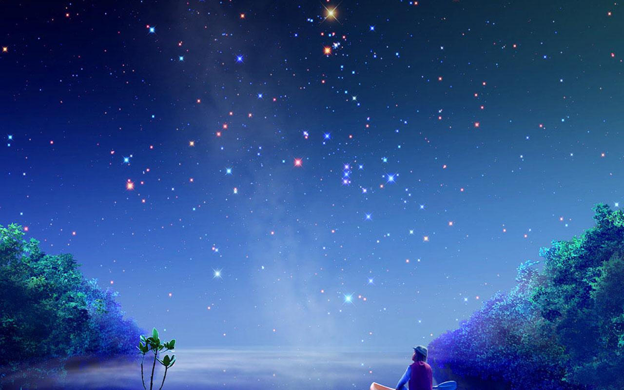 Download Wallpaper Starry Starry Night 1280 x 800 widescreen