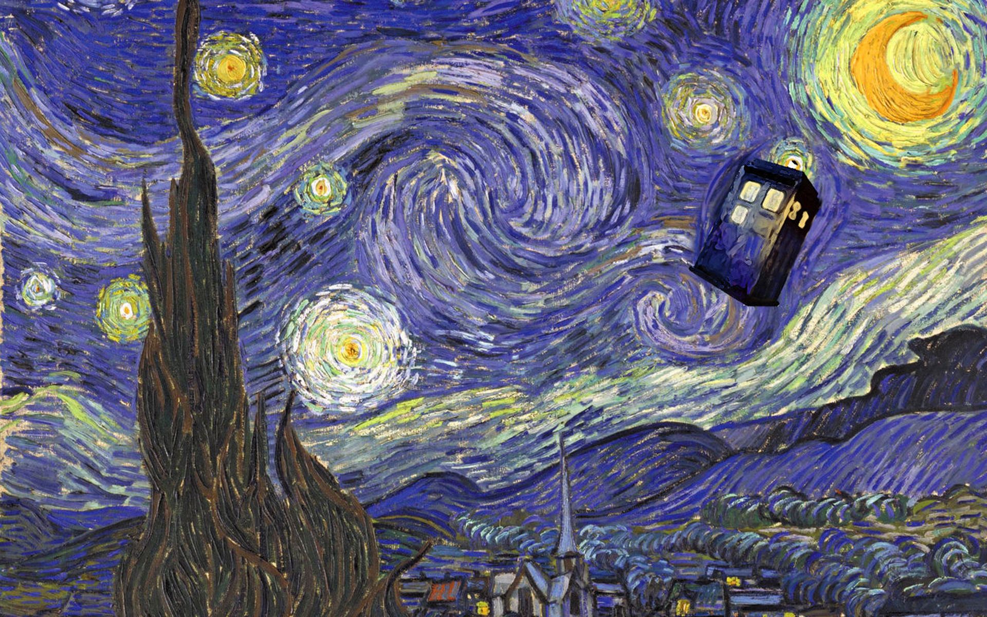Download Doctor Who - Starry Night 1920 X 1200 Wallpapers