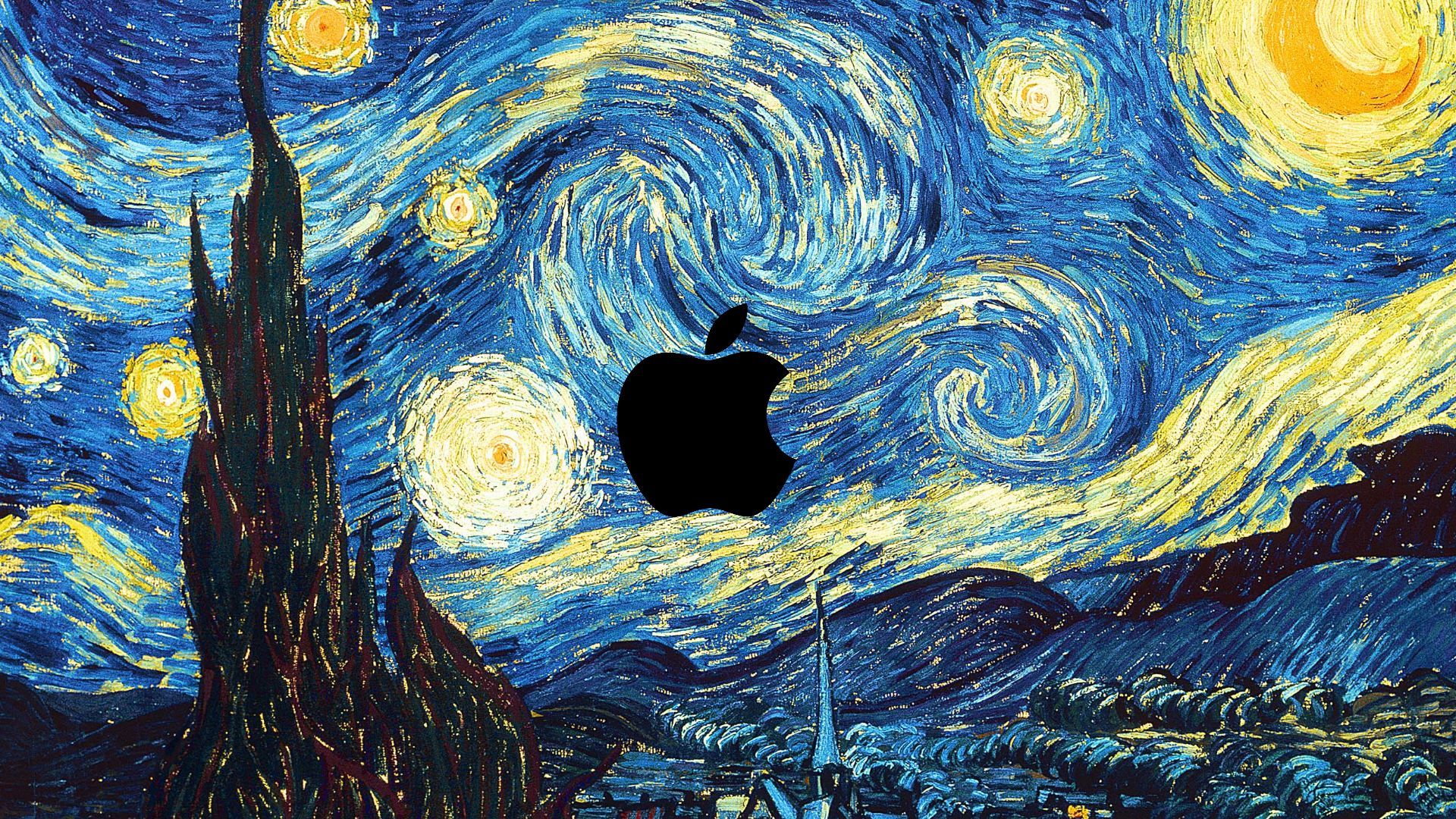 Apple Wallpaper Starry Night by AppleWallpapers on DeviantArt
