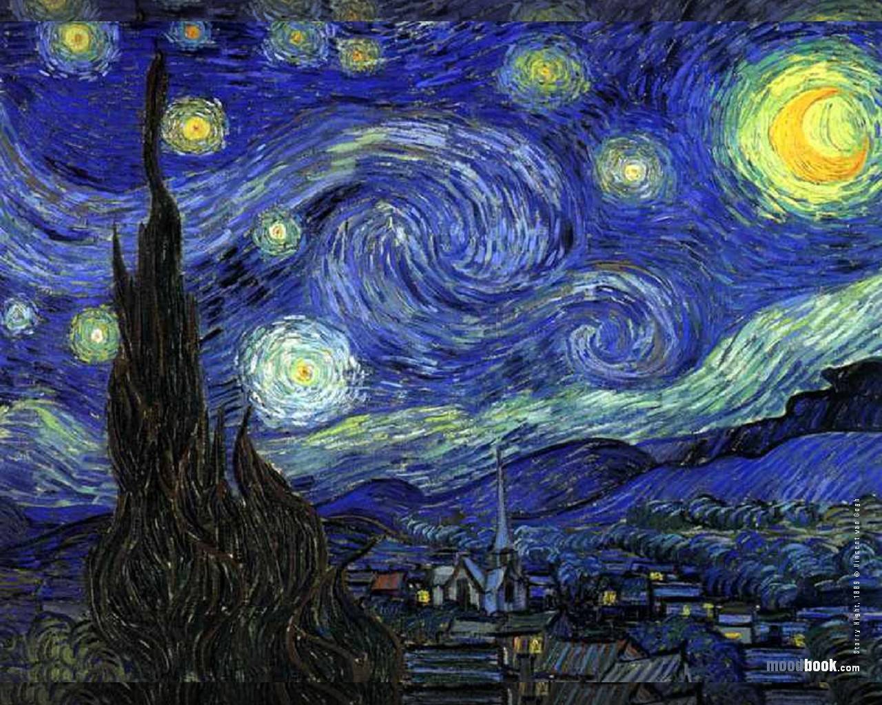 The Starry Night by Vincent van Gogh - ARTWORKS Illustrations