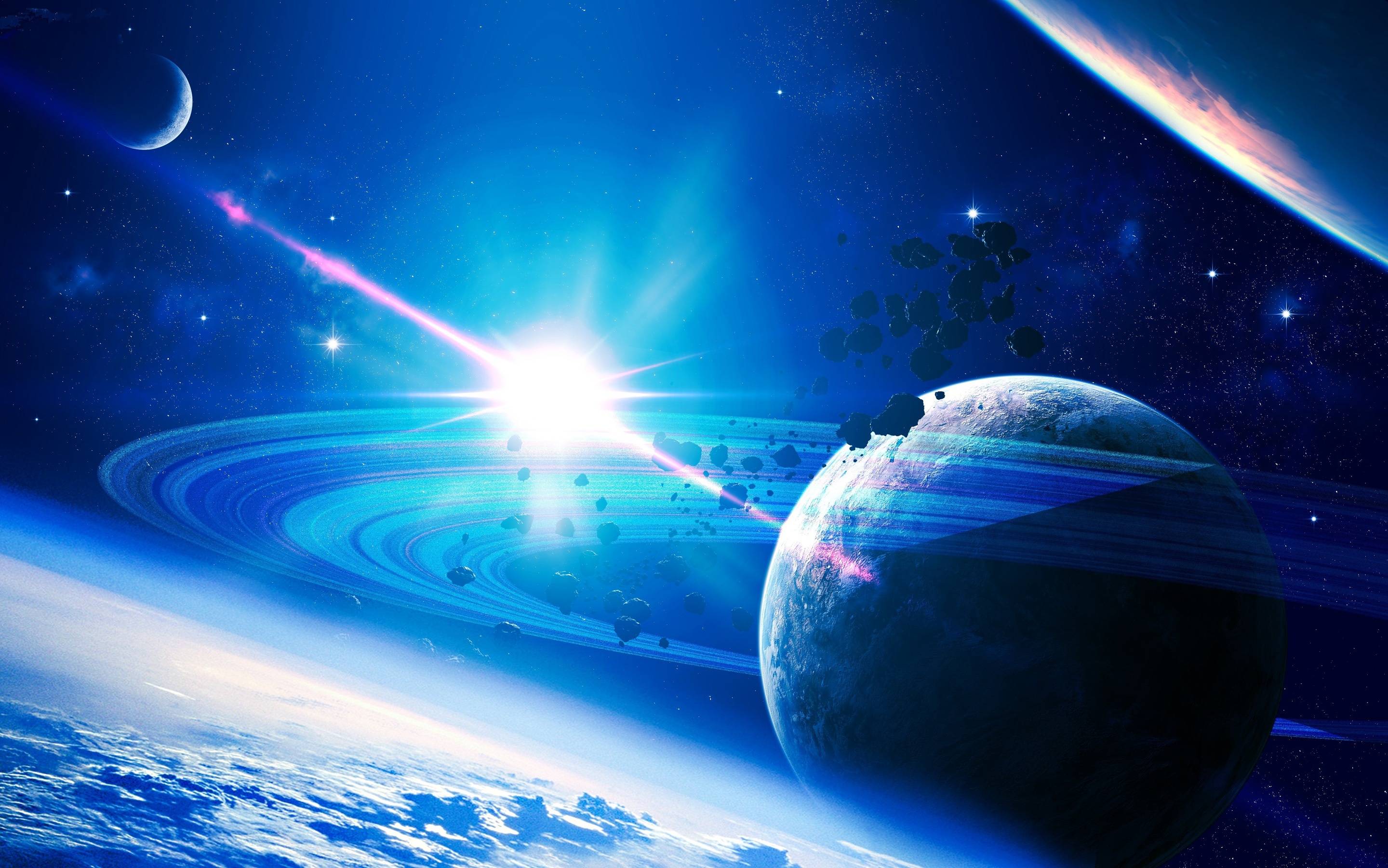 3d Planets And Stars Wallpaper - Pics about space
