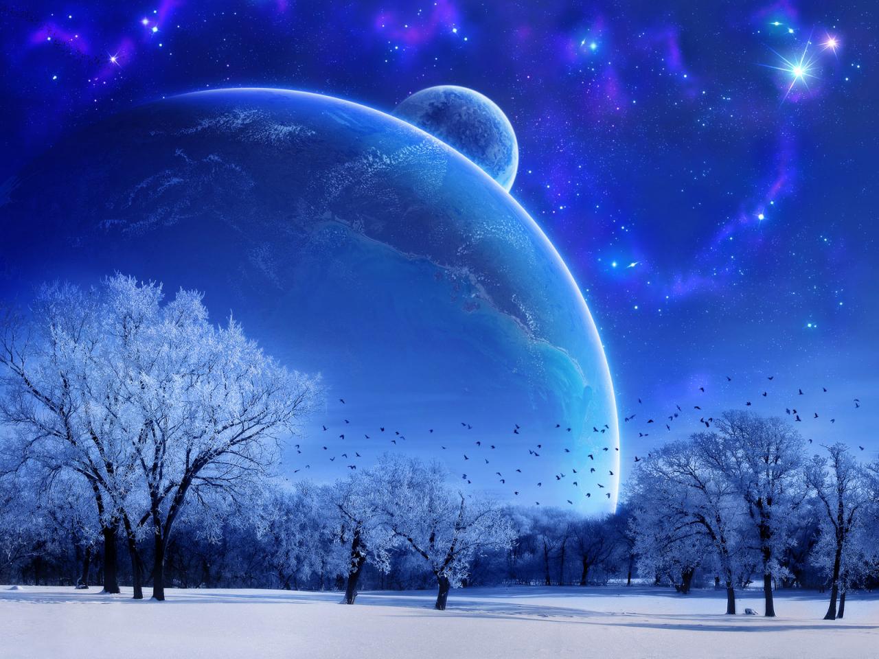 Planets and Stars Wallpaper - Pics about space