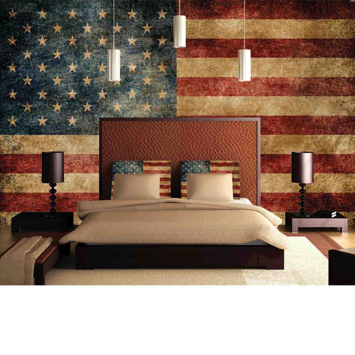 Stars and Stripes Mural by Digetex : Wallpaper Direct