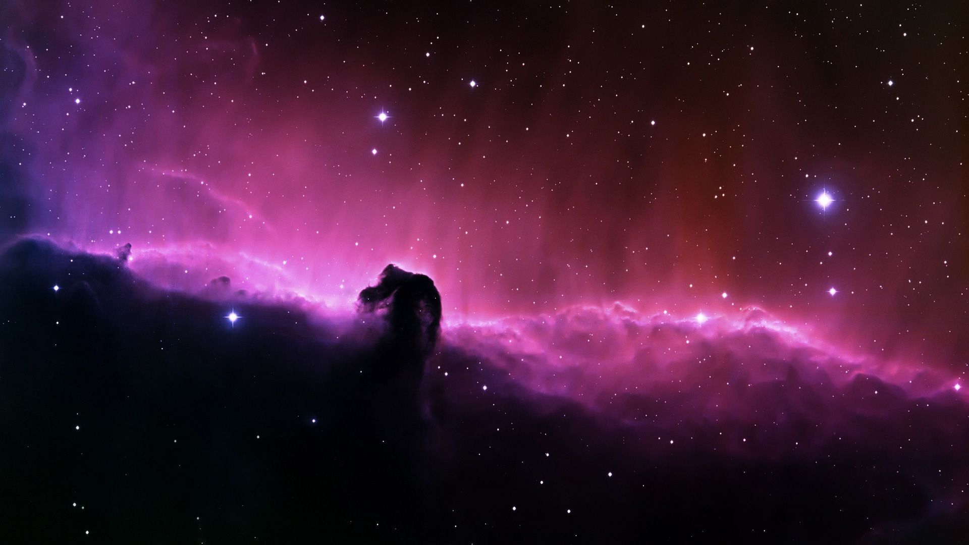 Outer space stars nebulae Horsehead Nebula wallpaper 1920x1080