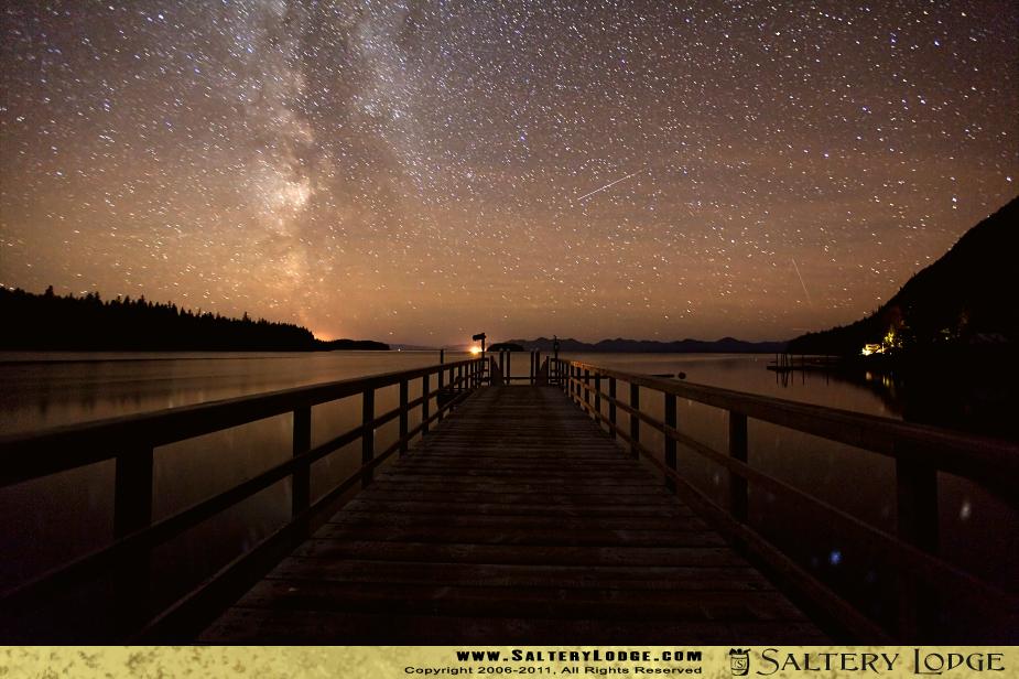 Shooting Stars - Alaska Desktop Wallpaper
