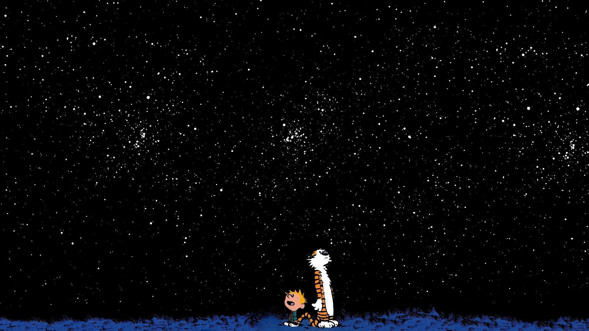 Calvin And Hobbes Stars Wallpaper - 690504