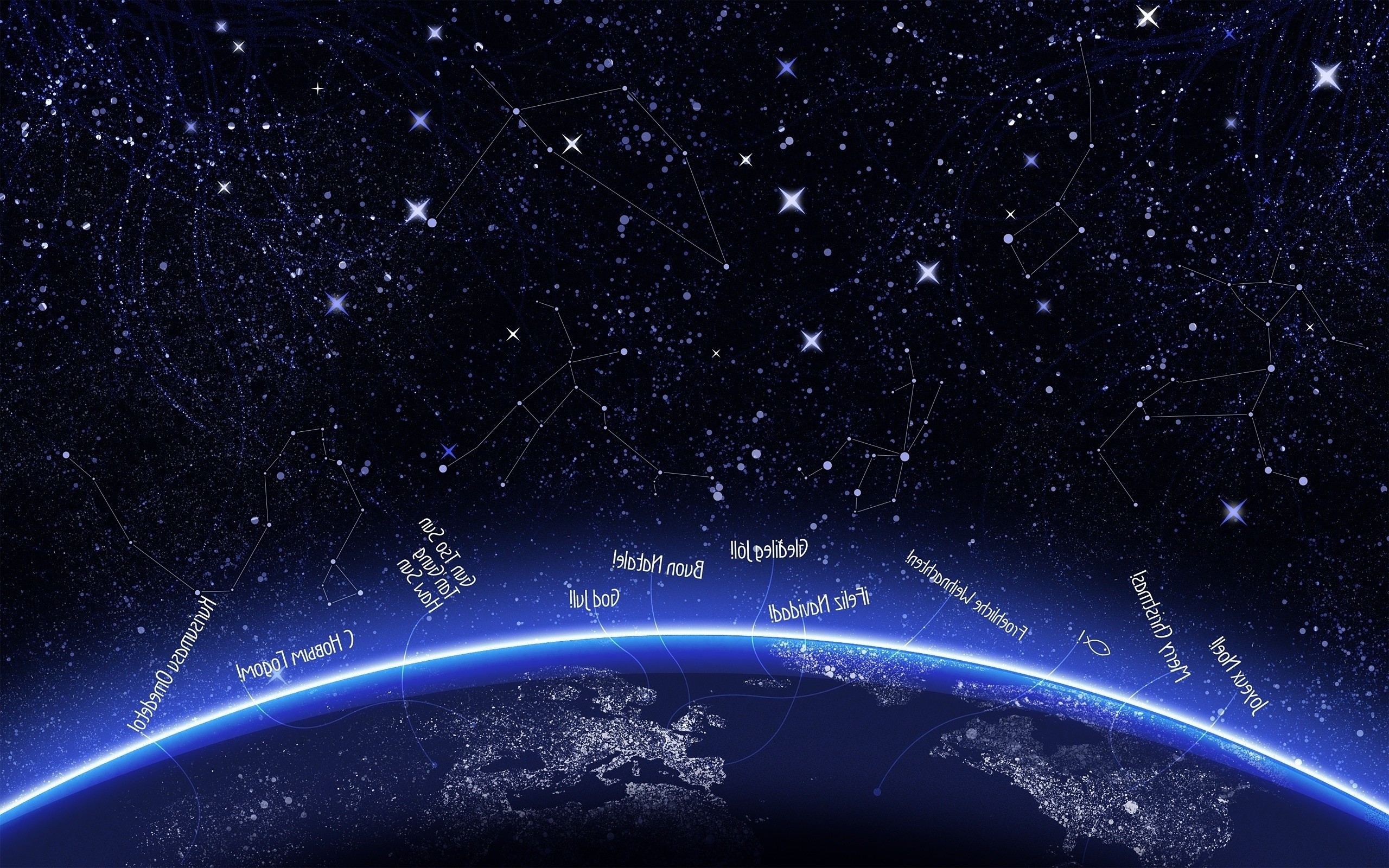 New Year, Earth, Stars, Space Wallpapers HD / Desktop and Mobile ...
