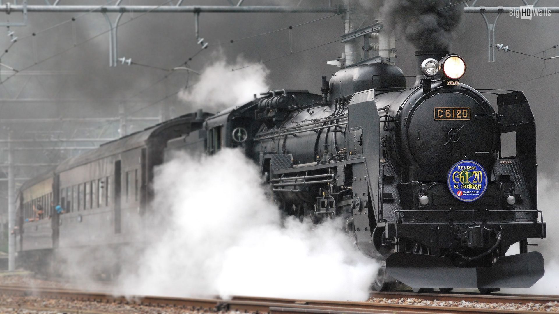Steam Train In Japan HD Wallpaper | BigHDWalls