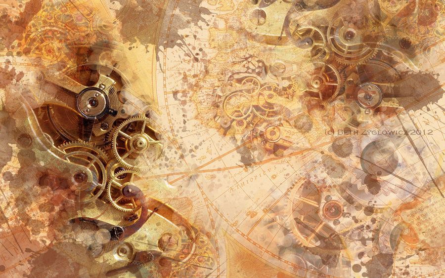 Steampunk Nebula Wallpaper by SpaceTurtleStudios on DeviantArt