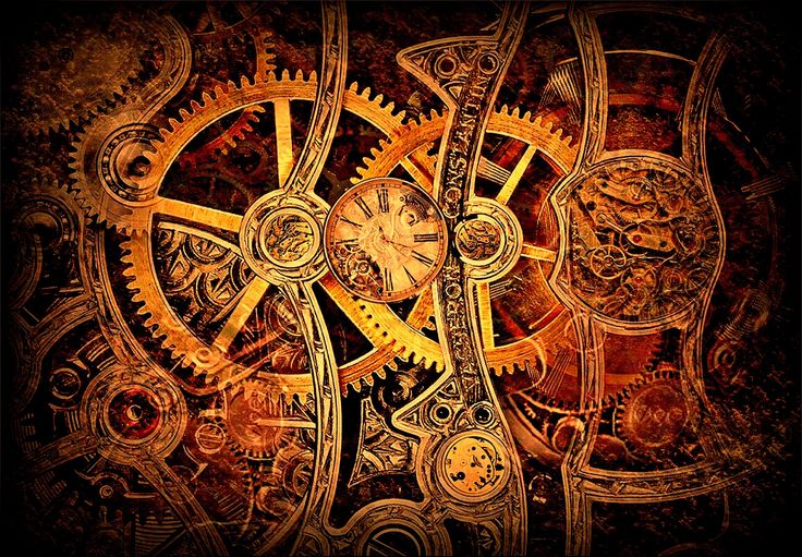 Steampunk Gears steampunk gears clockwork widescreen watch cogs