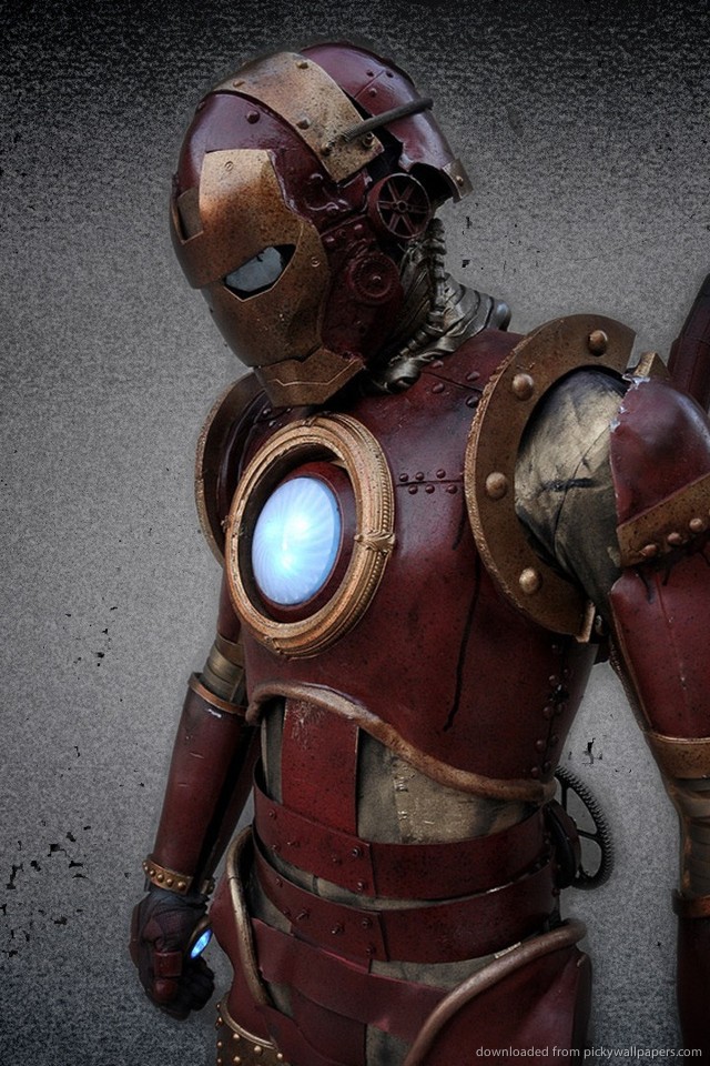 Download Iron Man Steampunk Wallpaper For iPhone 4