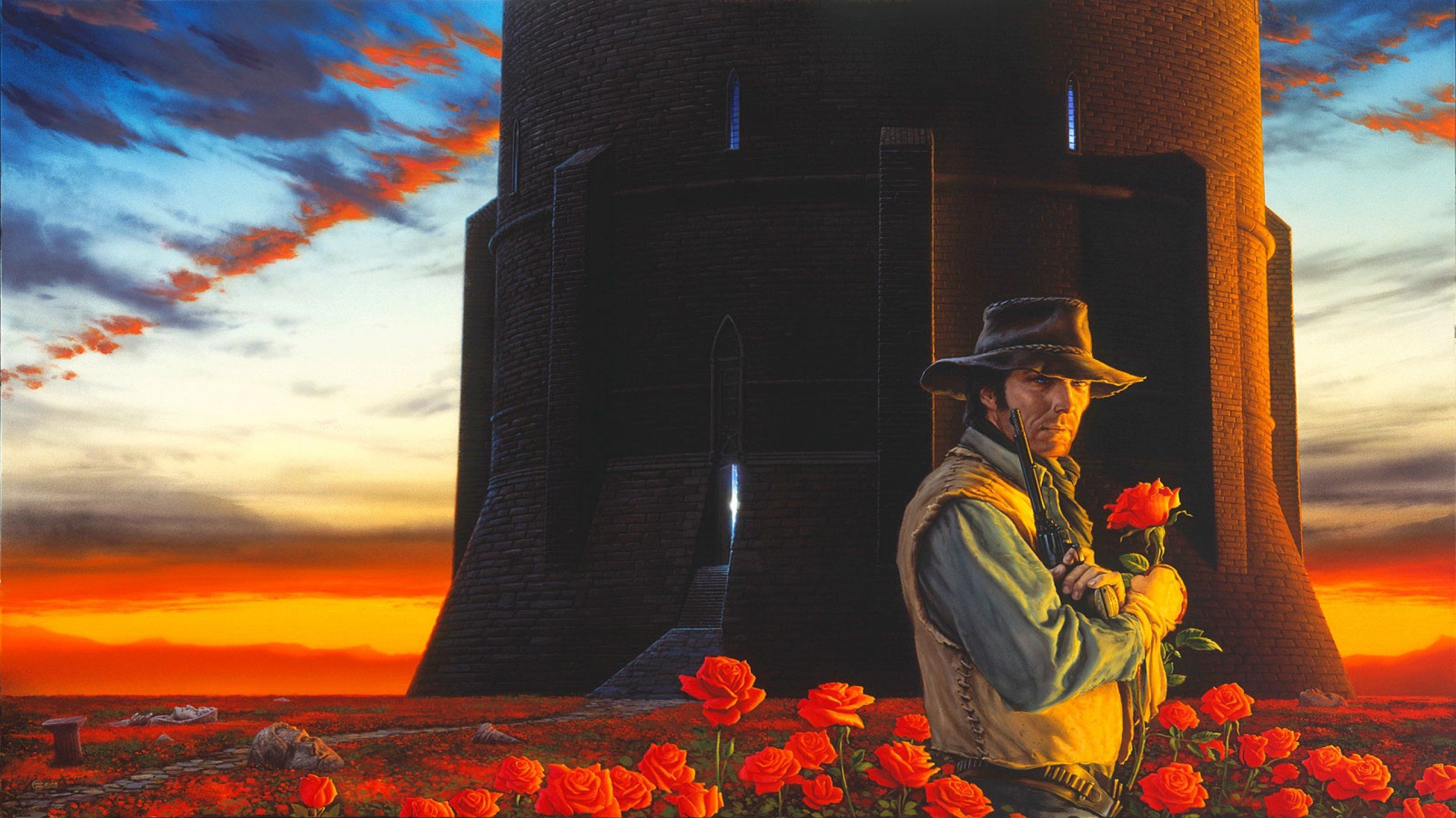 Fantasy art artwork warrior dark tower stephen king western