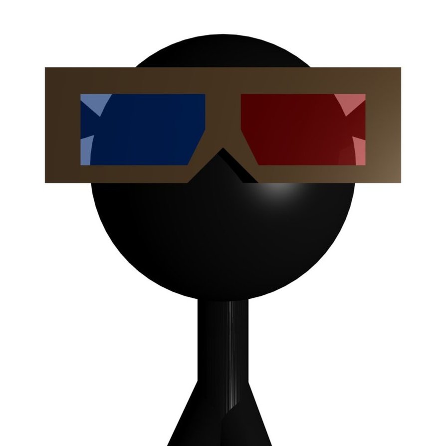 Stickman wearing 3D Glasses by bobthestickman on DeviantArt