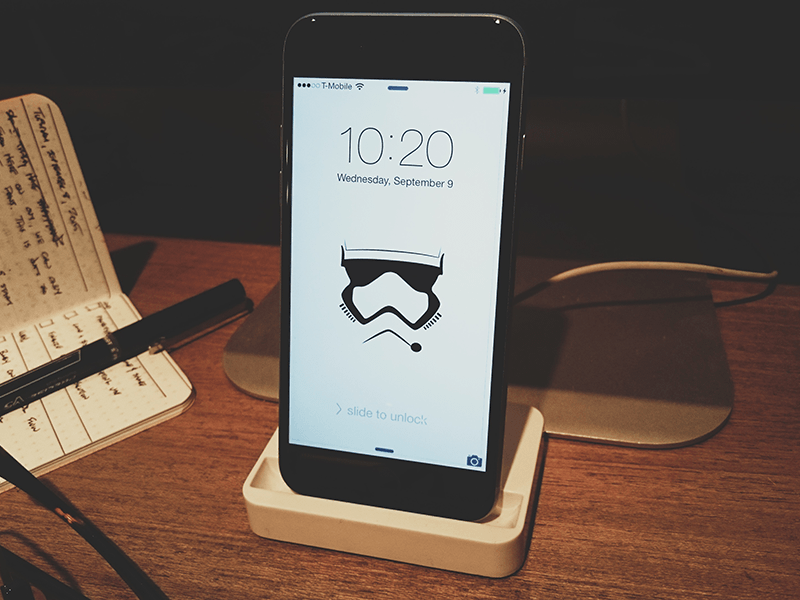 Stormtrooper iPhone Background Sketch freebie - Download free