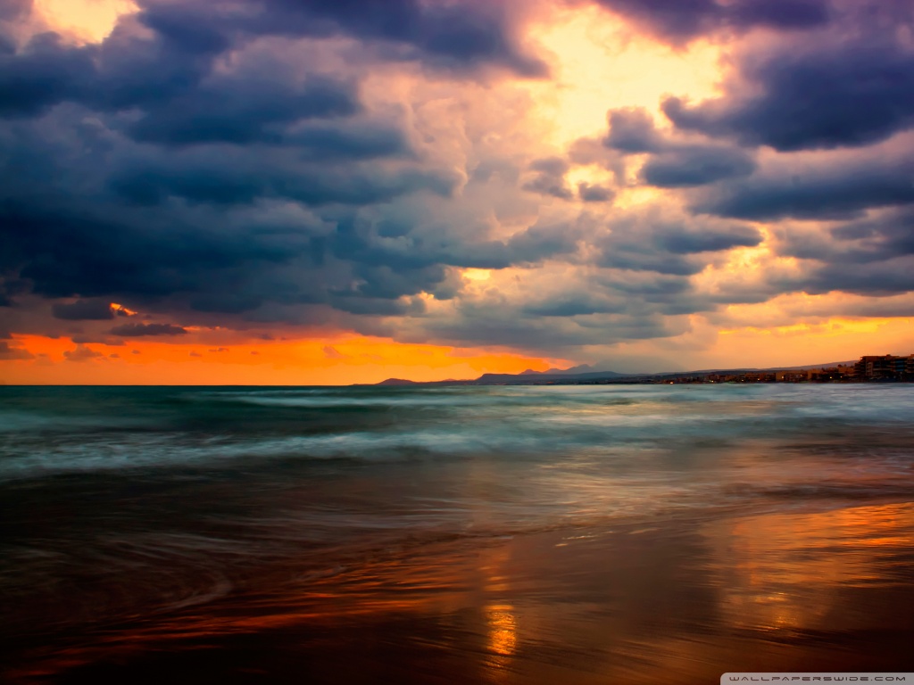 Stormy Sunset HD desktop wallpaper : Widescreen : High Definition ...