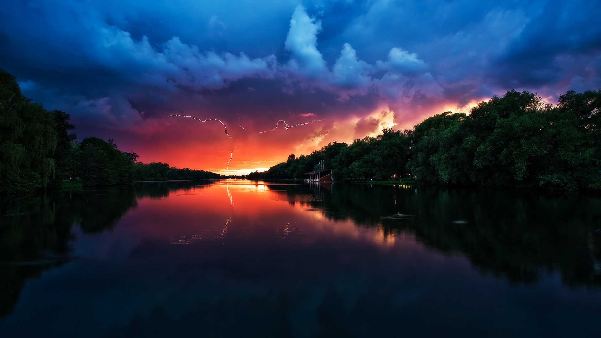 Stormy Weather Sunset Wallpaper World Wallpaper Collection