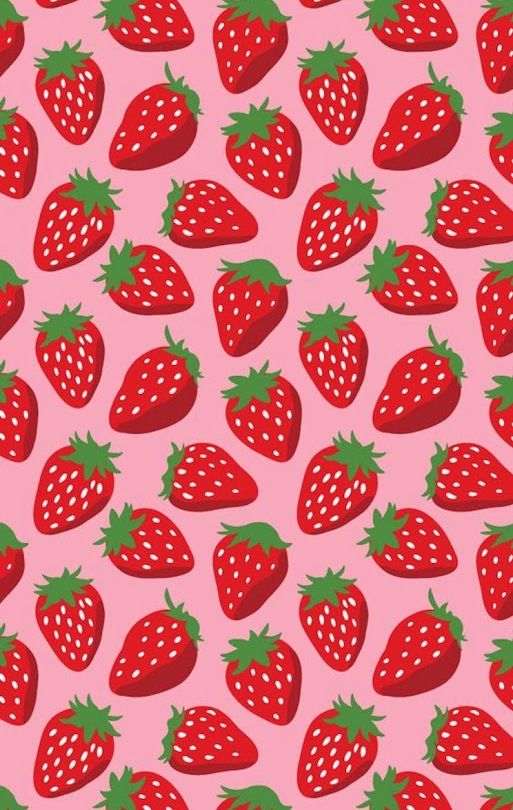 Strawberries Wallpaper background Typography Pinterest