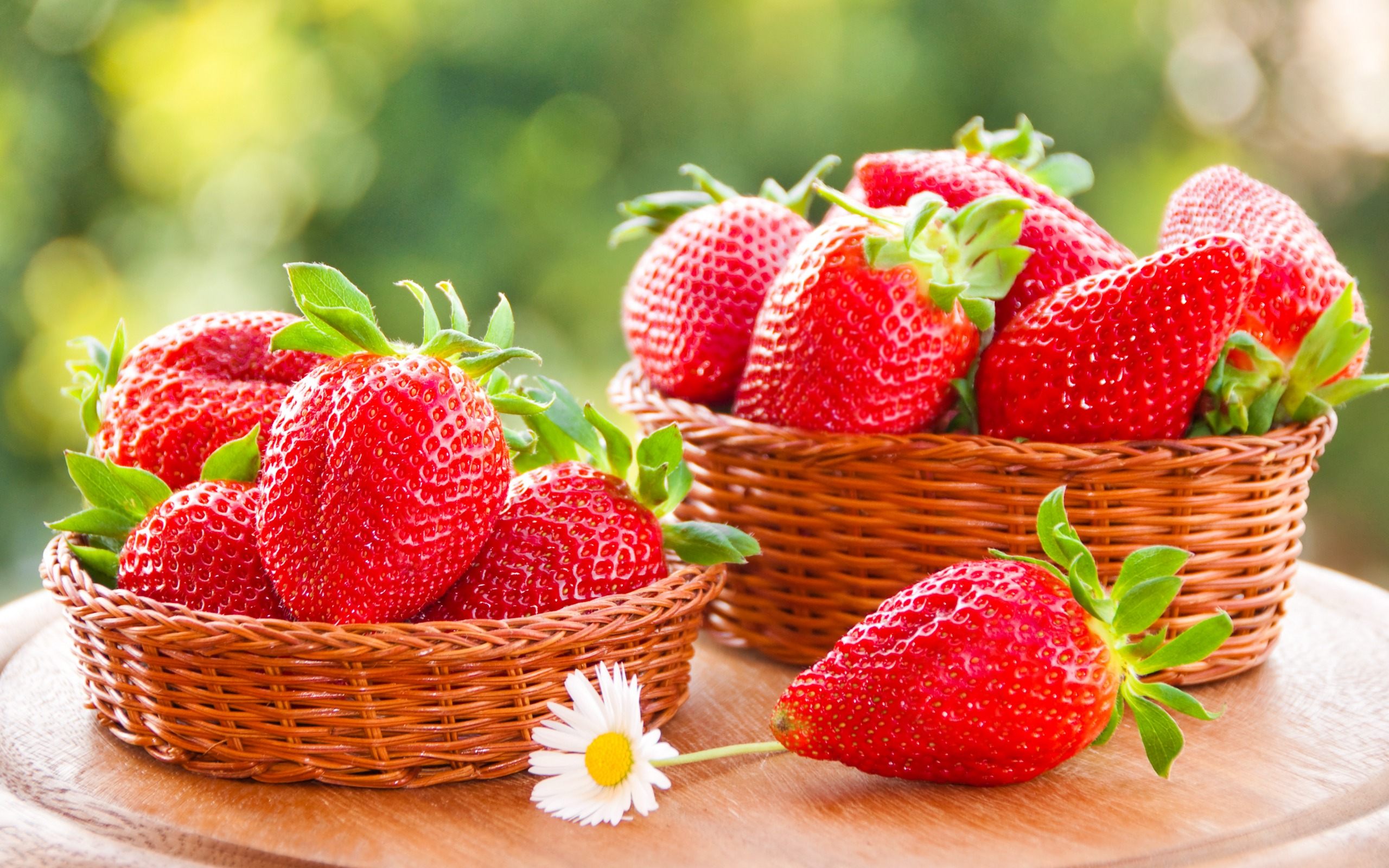 Strawberry Fruit Background Wallpaper For Desktop & Mobile