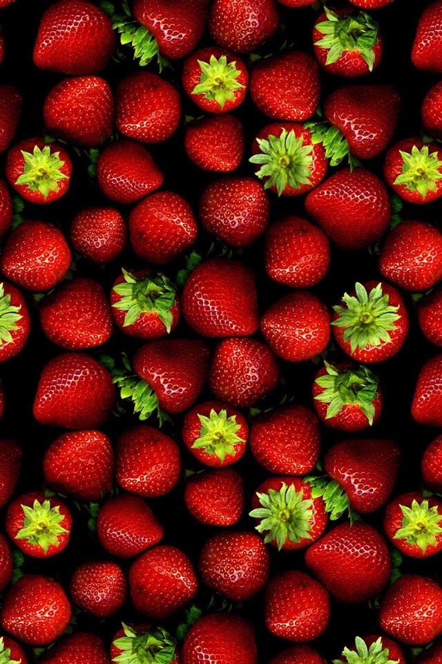 Lots Strawberry Iphone 4 Wallpapers Free 640x960 Hd I Phone Wallpaper