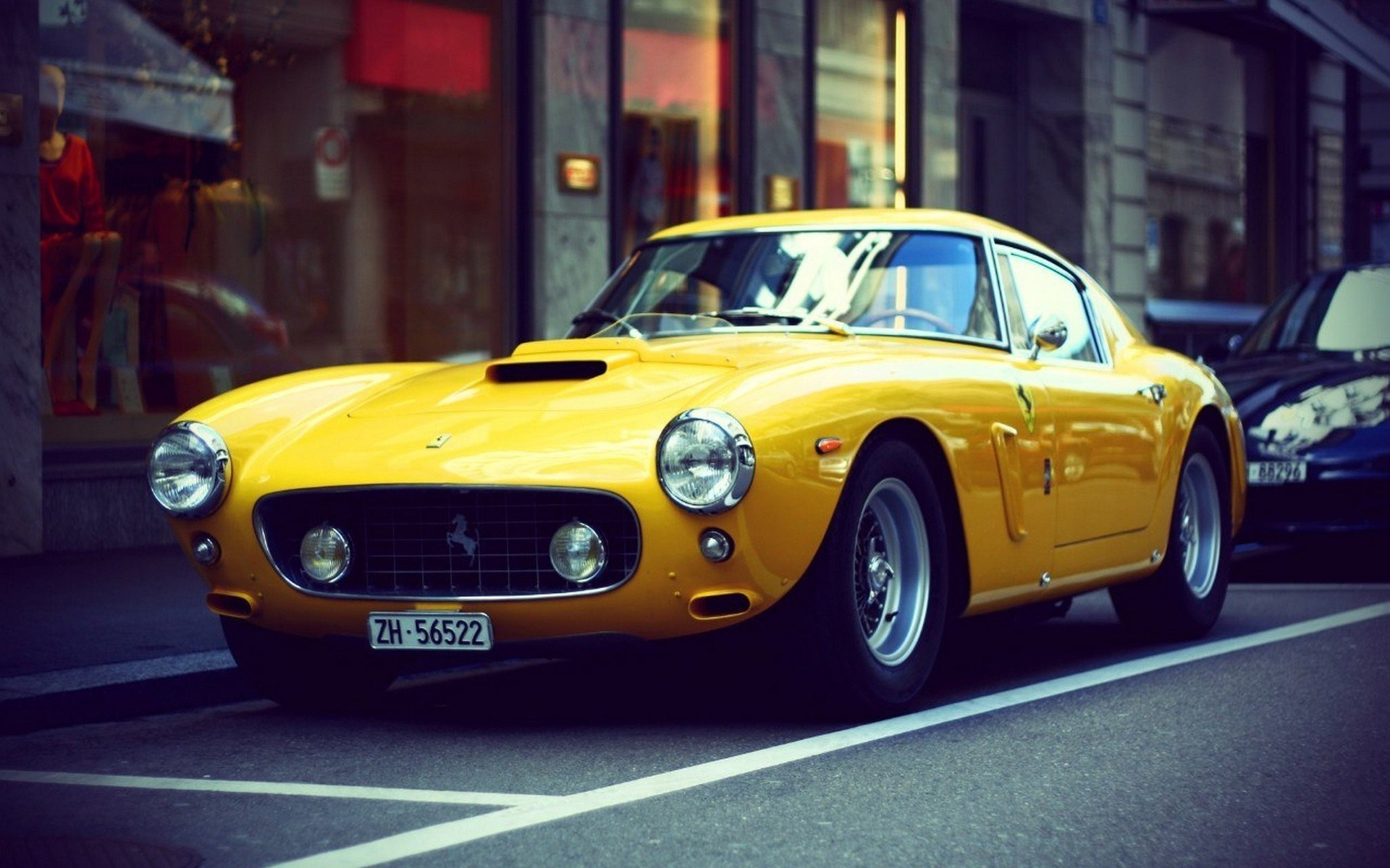 Ferrari, classic car, photo, street, city, london, hd, wallpaper