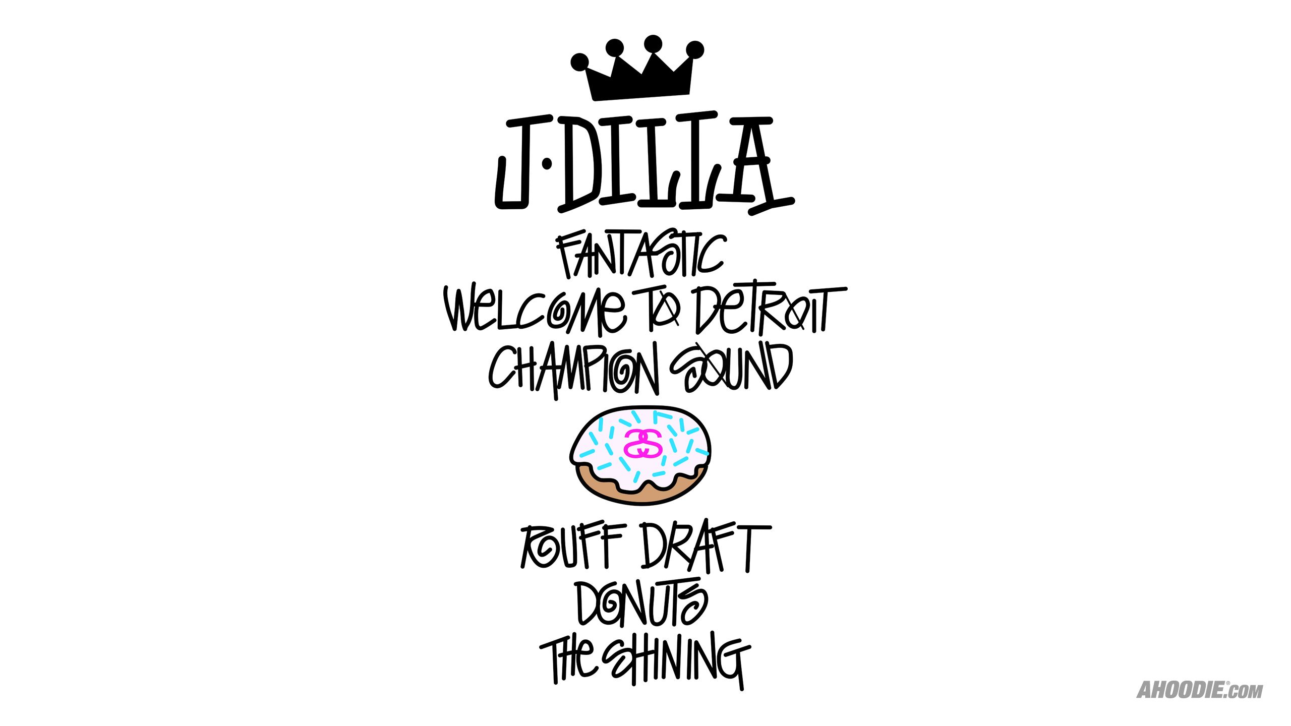 J Dilla X Stussy World Tour Tee Wallpaper AHOODIE - Brand