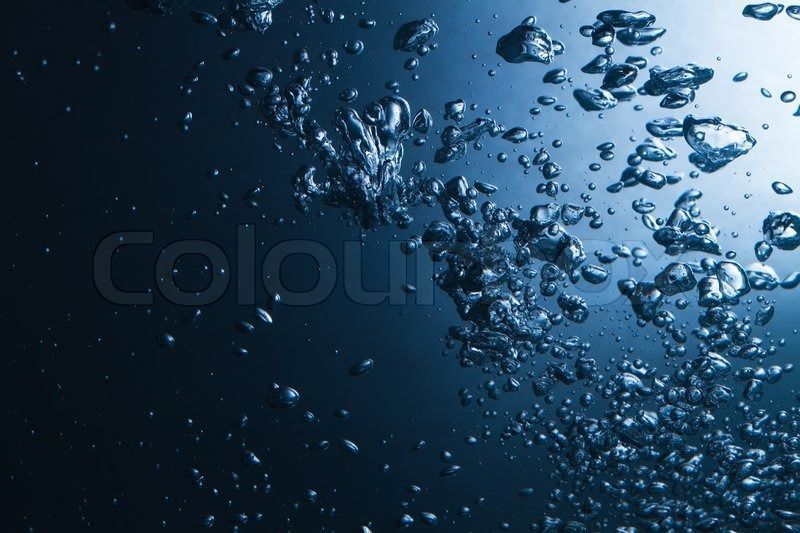 Air bubbles in water stylish background | Stock Photo | Colourbox