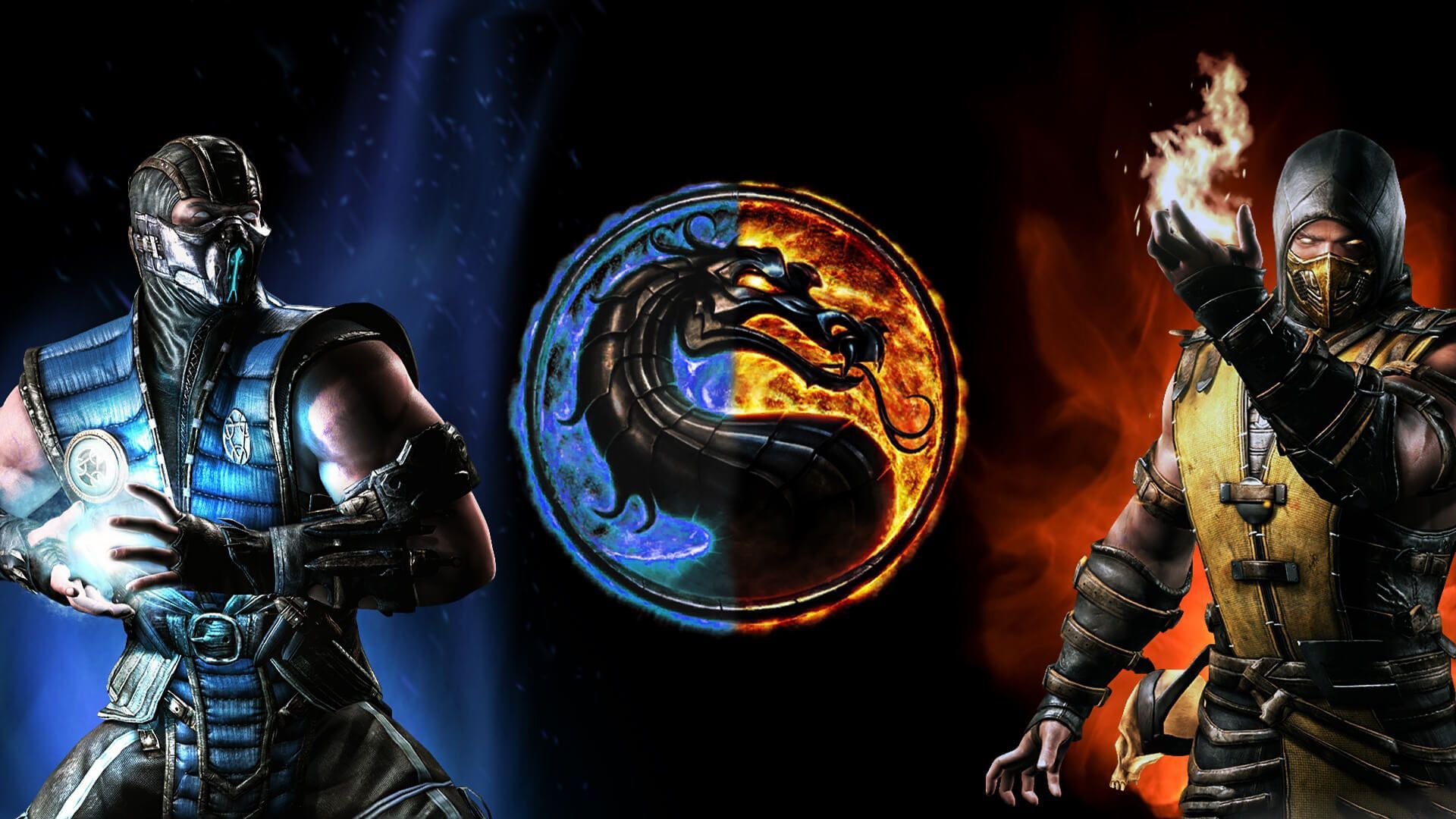 SubZero vs Scorpion in Mortal Kombat X Wallpaper