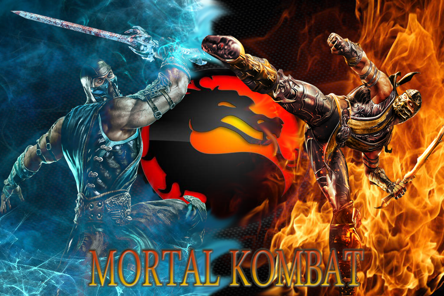Mortal Kombat Sub Zero Vs Scorpion - wallpaper.