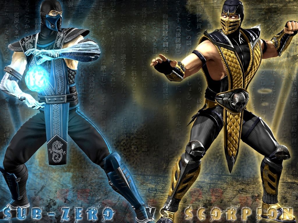 Mortal Kombat 9 Scorpion Vs Sub Zero - wallpaper.