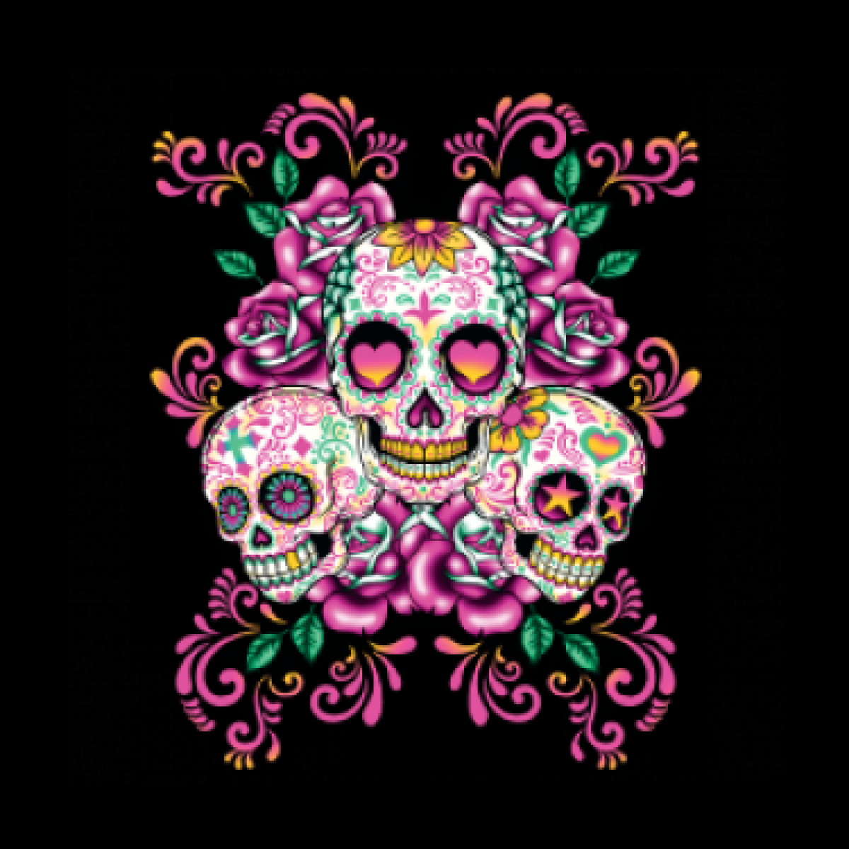 List 98+ Pictures Day Of The Dead Skull Wallpaper Completed