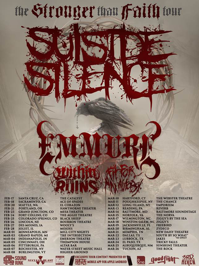 Suicide Silence Announce Tour with Two Good Bands and Emmure ...