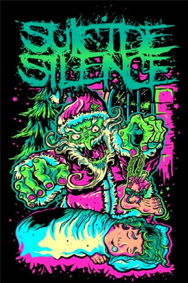 Download free music wallpaper Suicide Silence with size 640x960