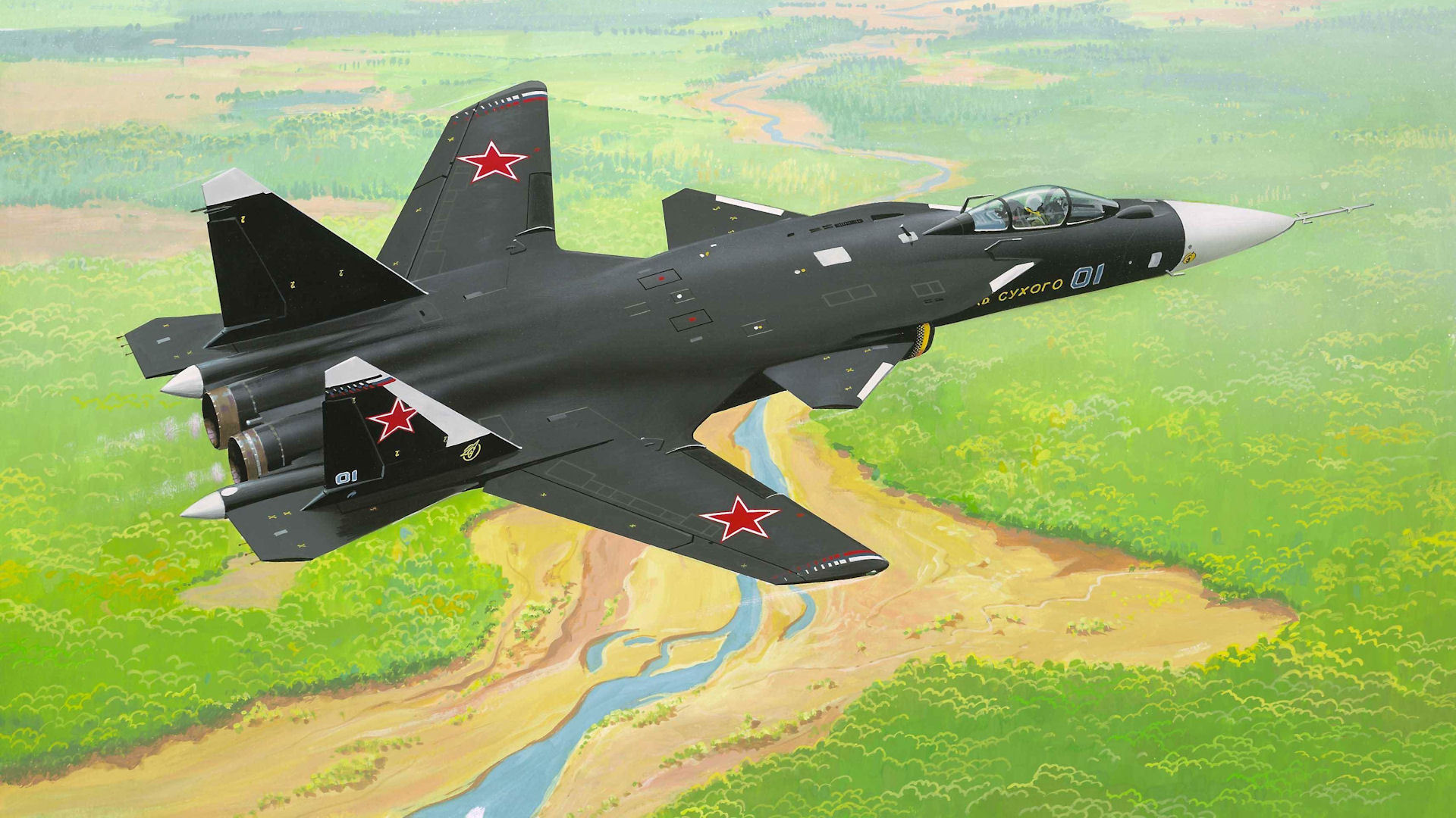 Download wallpaper the su-47 berkut, c-37, firkin, swept wing ...