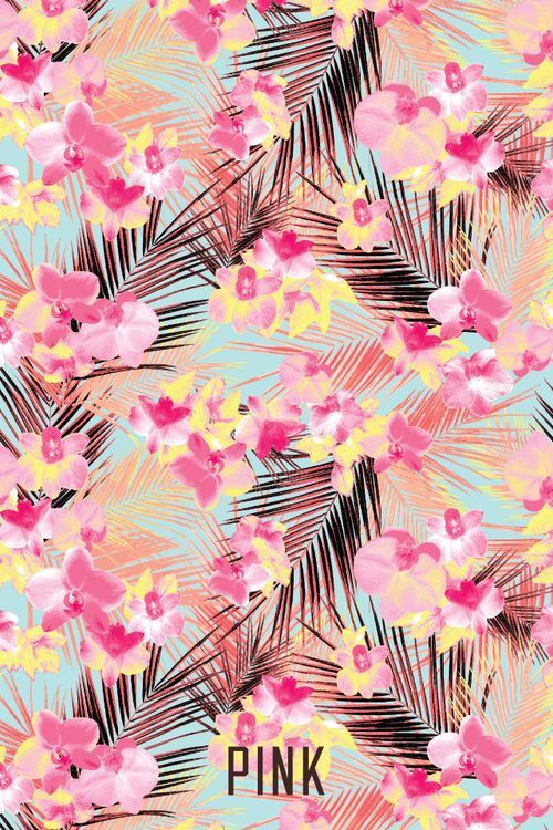 Iphone wallpaper floral pink victoria secret cool summer fun
