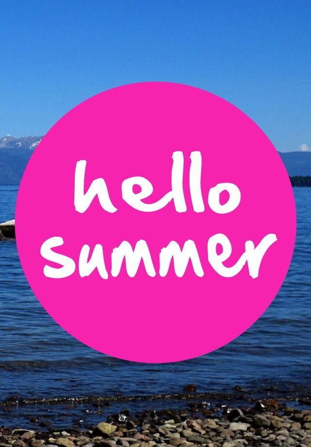 Hello Summer iPhone Wallpaper - Samantha Cycles